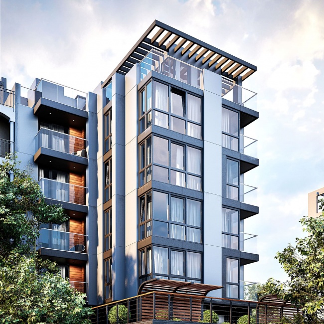 Modernes Luxusgebäude in Nesebar